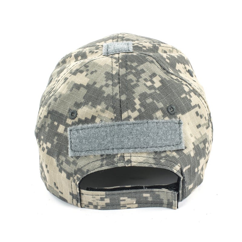 GES قبعة جي إي إس التكتيكية للرجال مع 2 قطعة من الباتشات العسكرية، قبعة المشغل مع علم الولايات المتحدة - Image 4